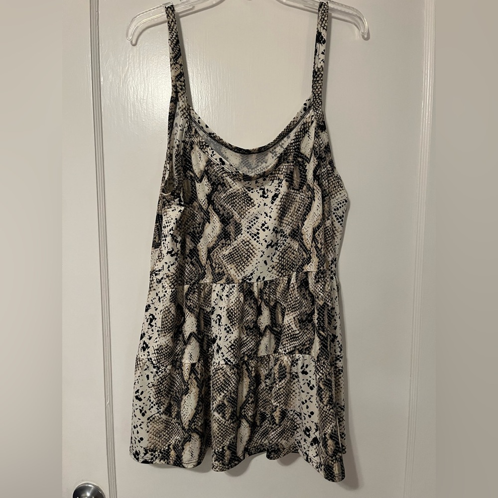 Snake Print Tank Top